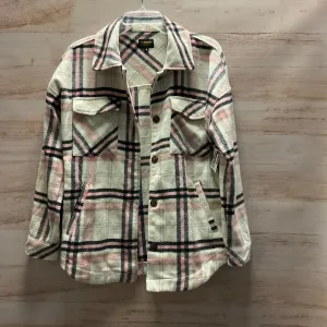 Jacket Fleece By Ci Sono In Plaid Pattern, Size: S