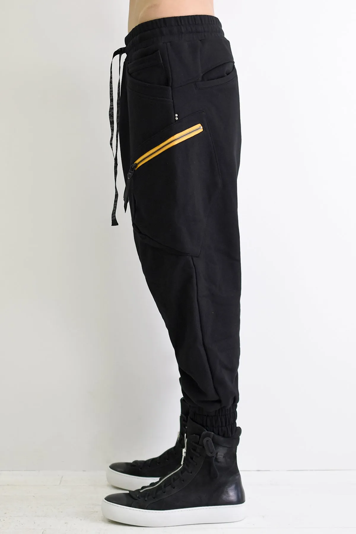 1901-PT16 Cotton Cargo SRL Pants Black