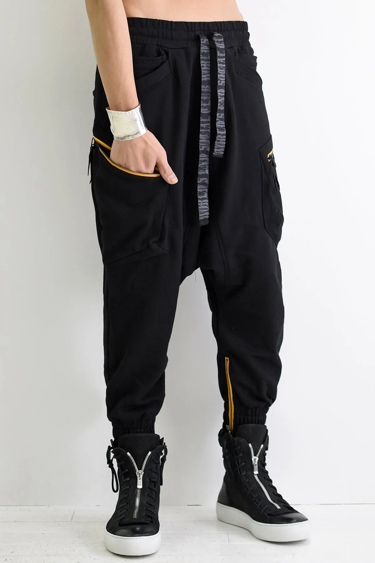 1901-PT16 Cotton Cargo SRL Pants Black