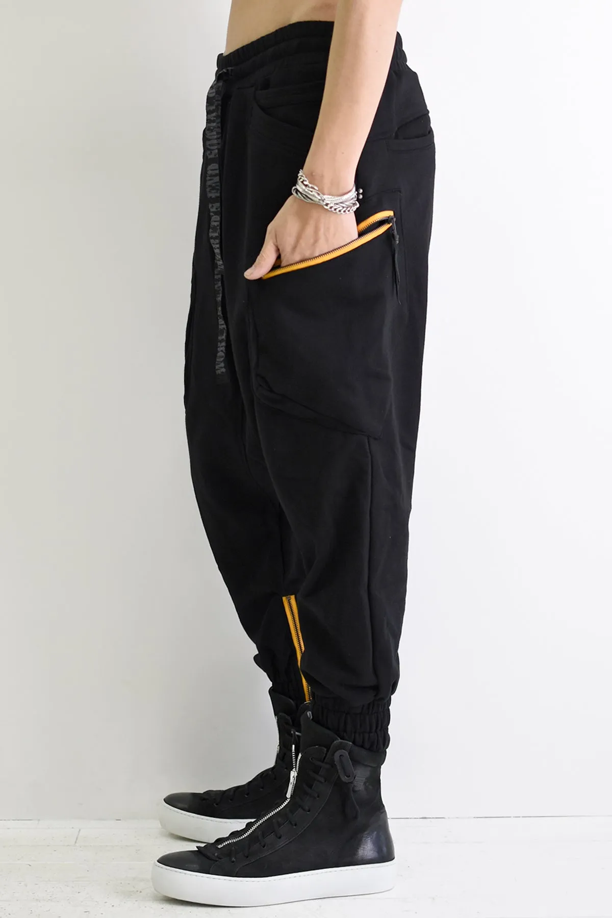 1901-PT16 Cotton Cargo SRL Pants Black