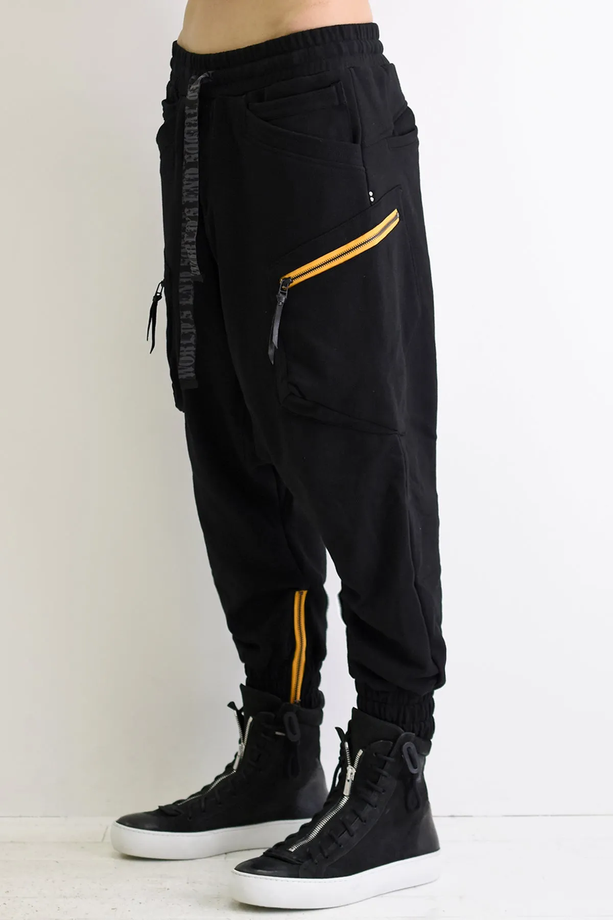 1901-PT16 Cotton Cargo SRL Pants Black