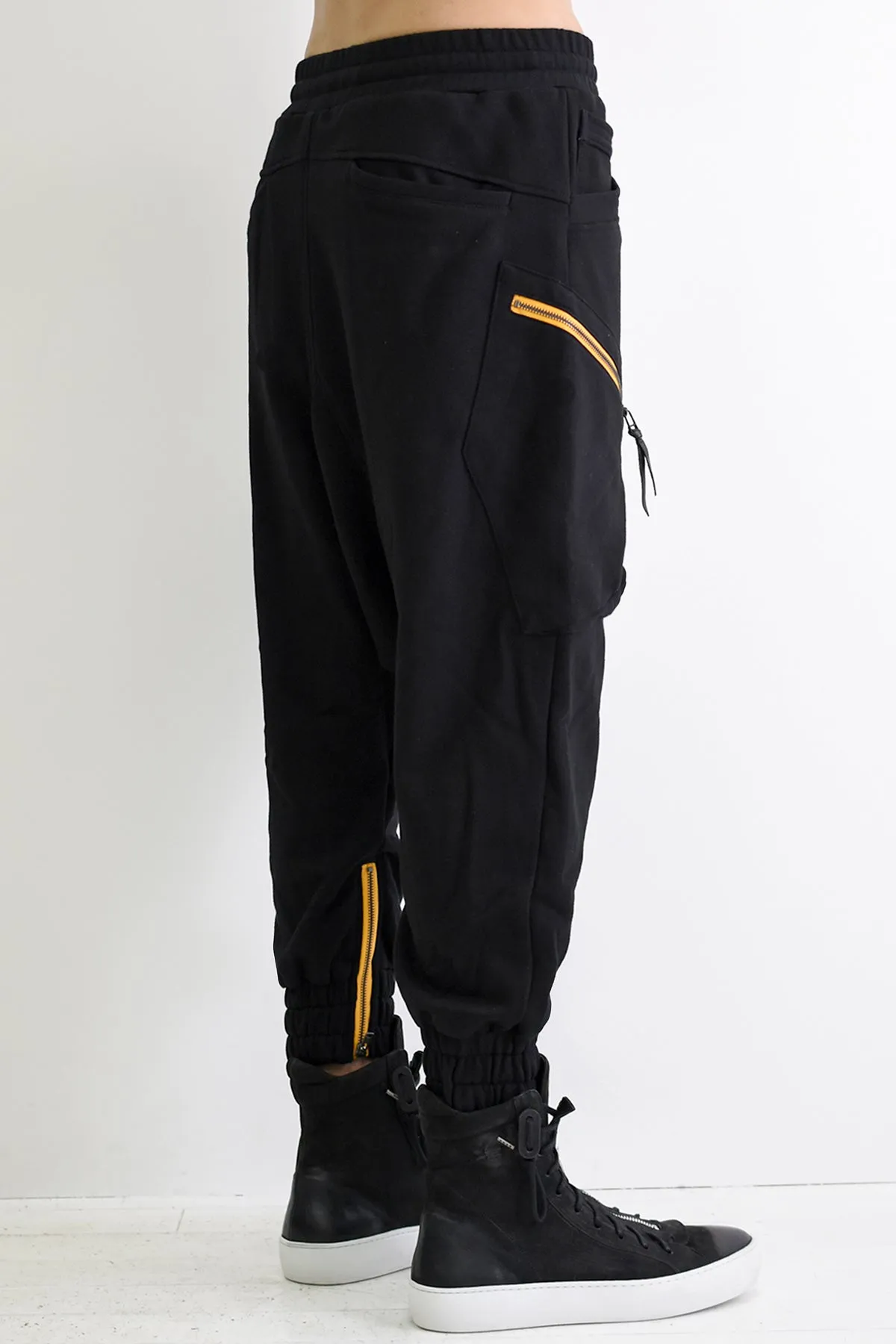 1901-PT16 Cotton Cargo SRL Pants Black