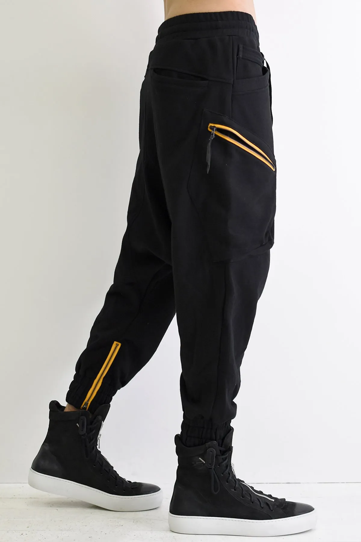 1901-PT16 Cotton Cargo SRL Pants Black