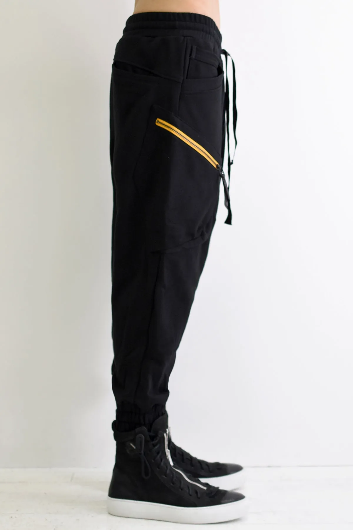 1901-PT16 Cotton Cargo SRL Pants Black