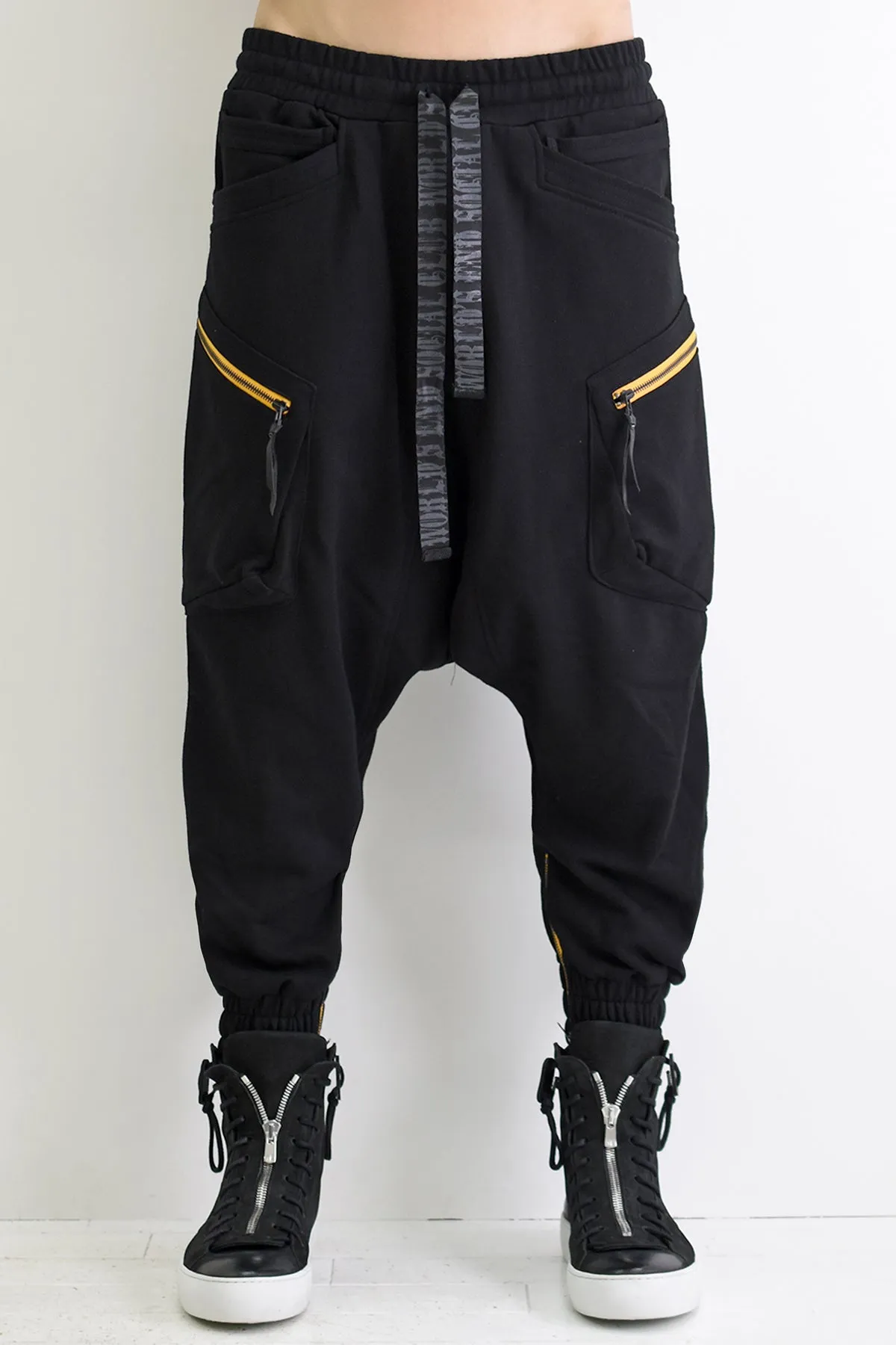 1901-PT16 Cotton Cargo SRL Pants Black