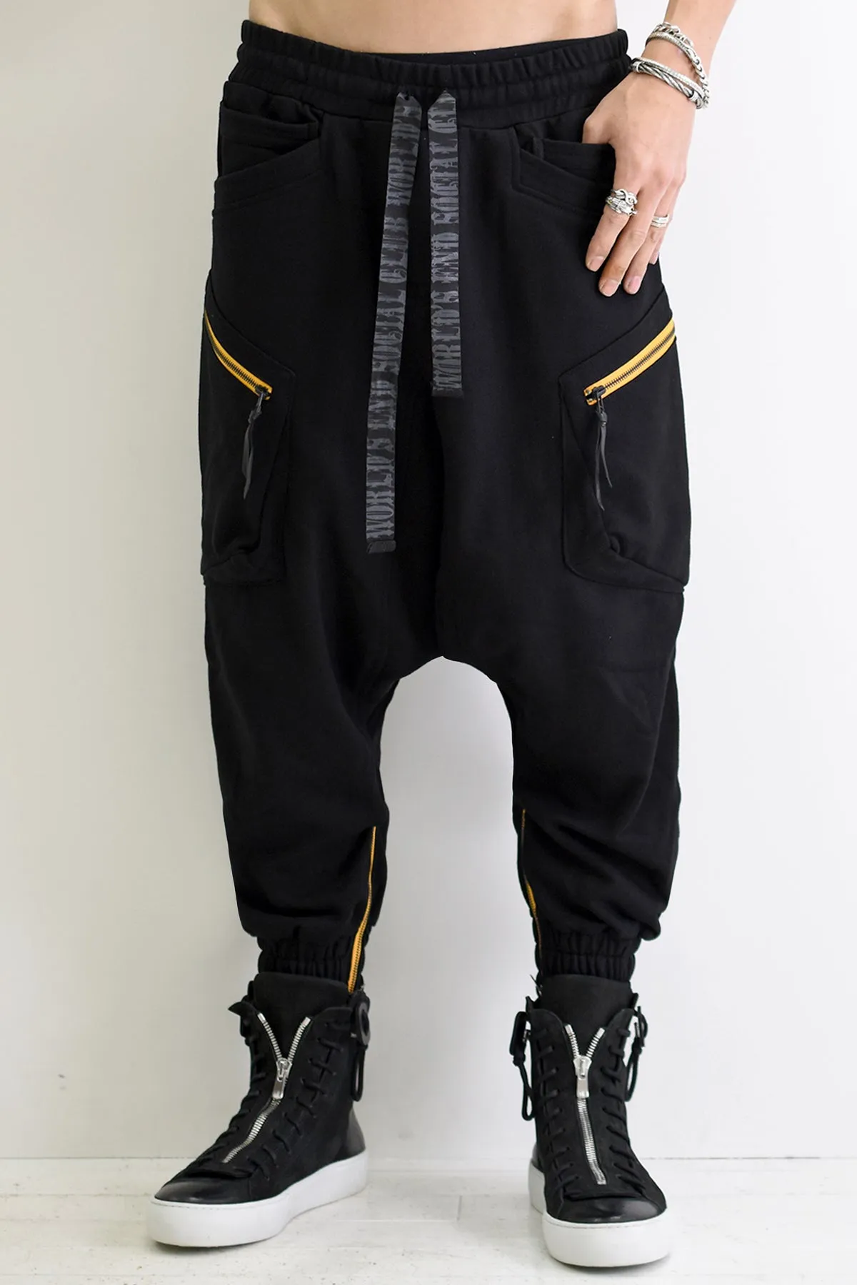 1901-PT16 Cotton Cargo SRL Pants Black