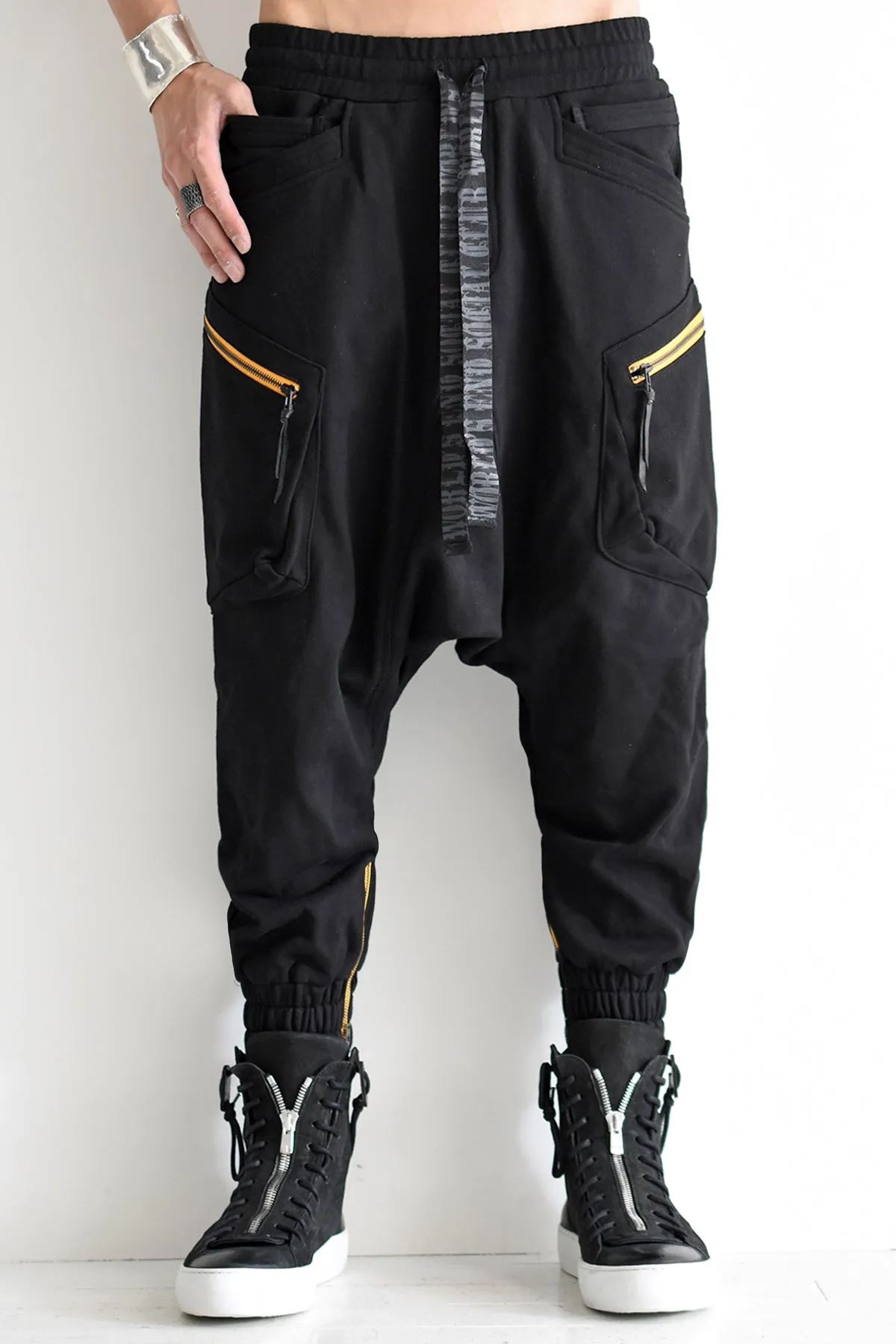 1901-PT16 Cotton Cargo SRL Pants Black