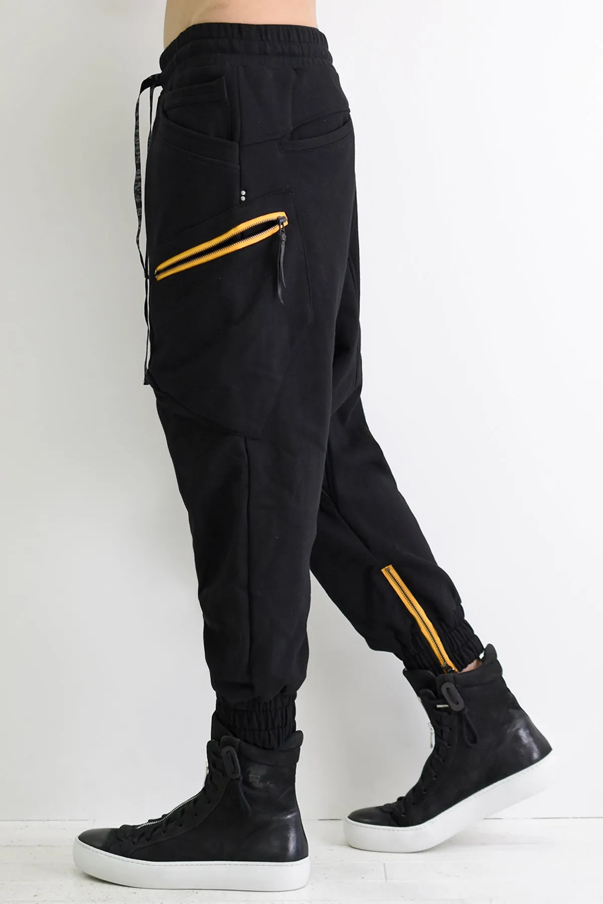 1901-PT16 Cotton Cargo SRL Pants Black