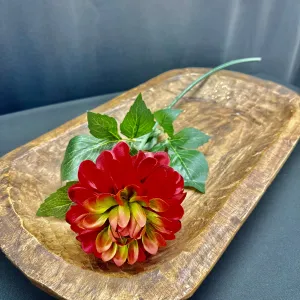 22" Crimson Dahlia Stem