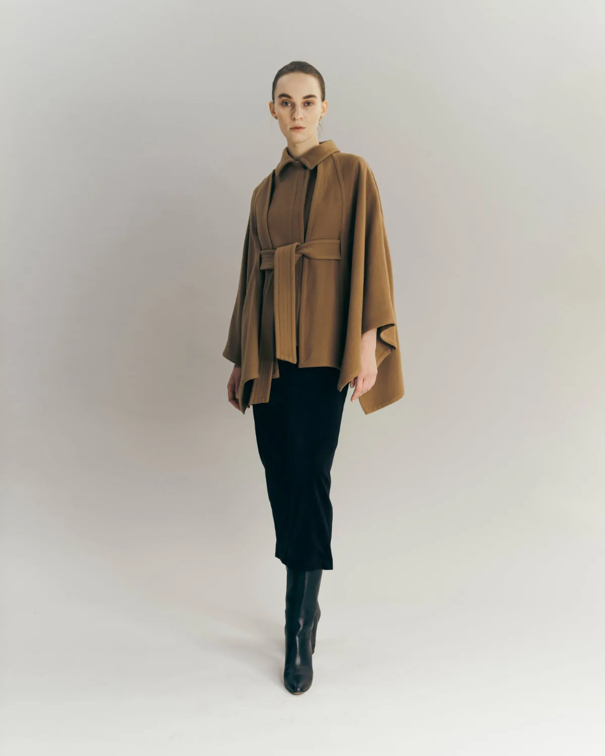 3way Wool Cape coat