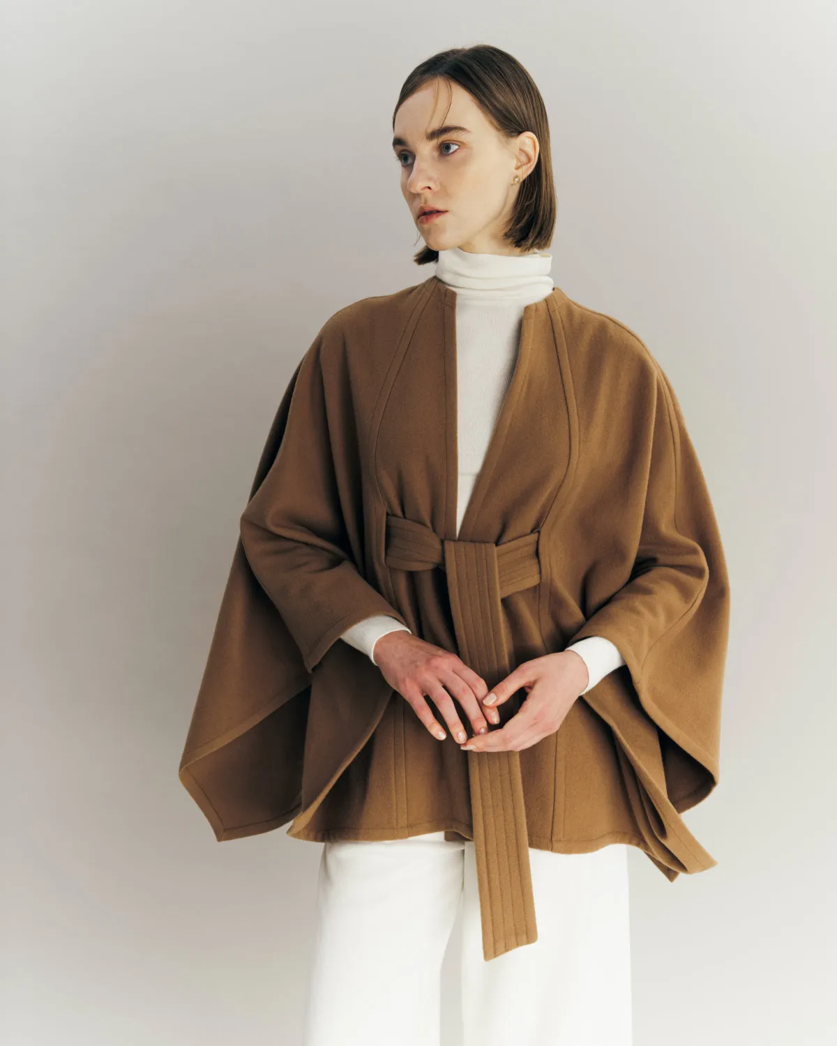 3way Wool Cape coat