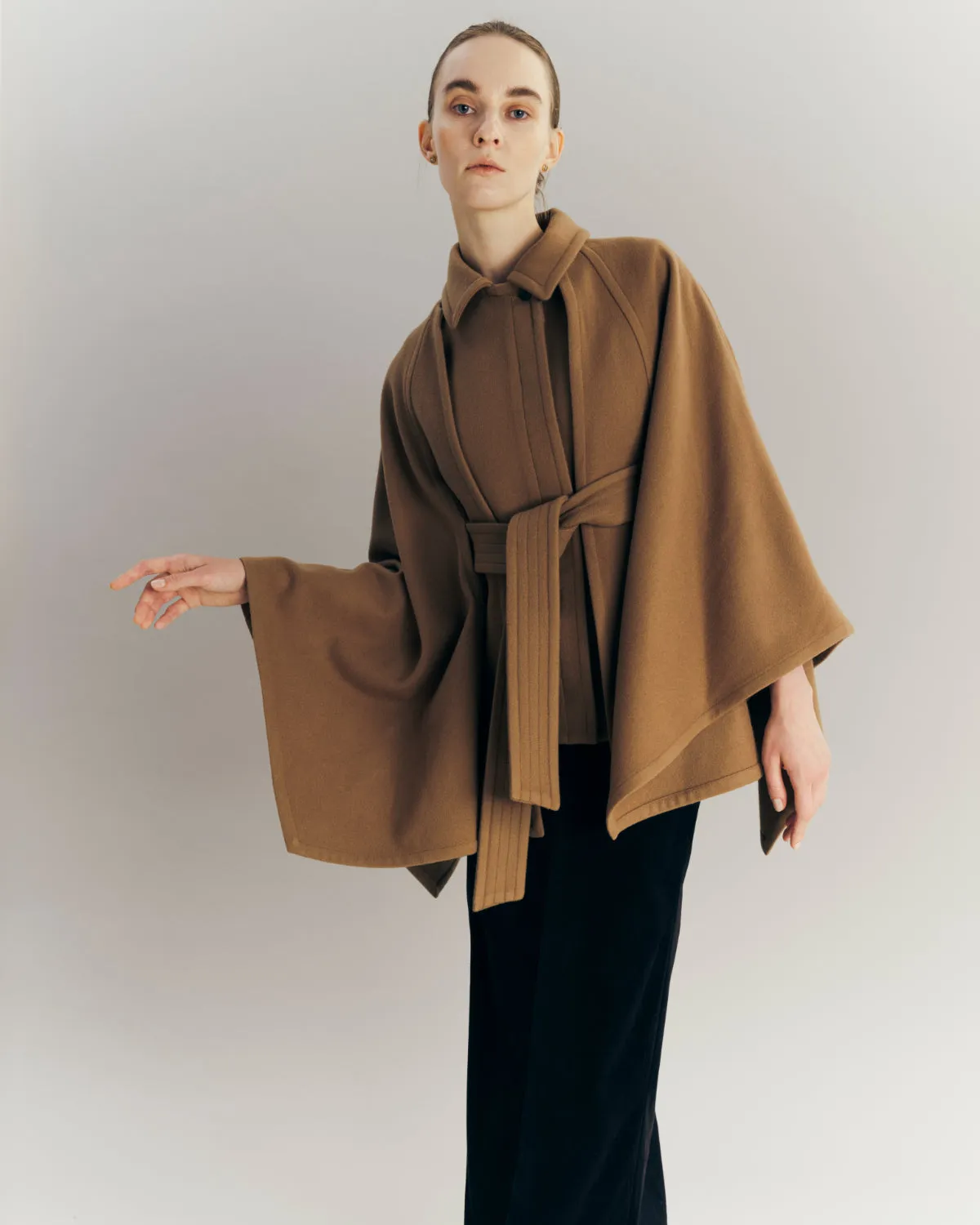 3way Wool Cape coat