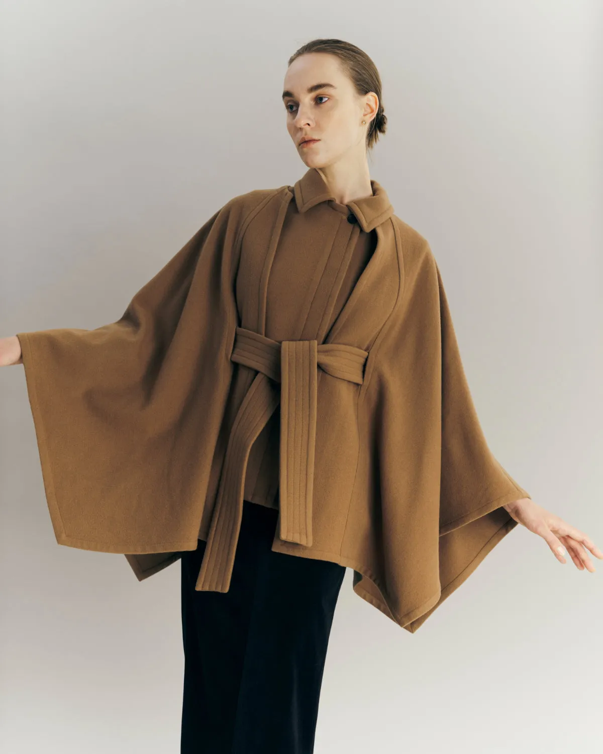 3way Wool Cape coat