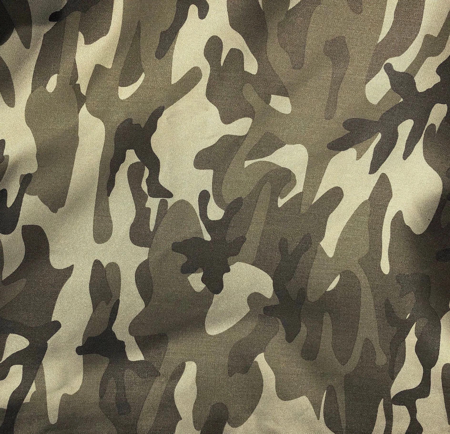 60" Cotton Rayon 6 OZ Twill Camouflage Camo Print Apparel & Face Mask Woven Fabric By th e Yard