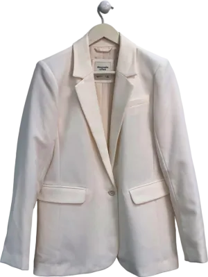 Abercrombie & Fitch White Blazer UK S