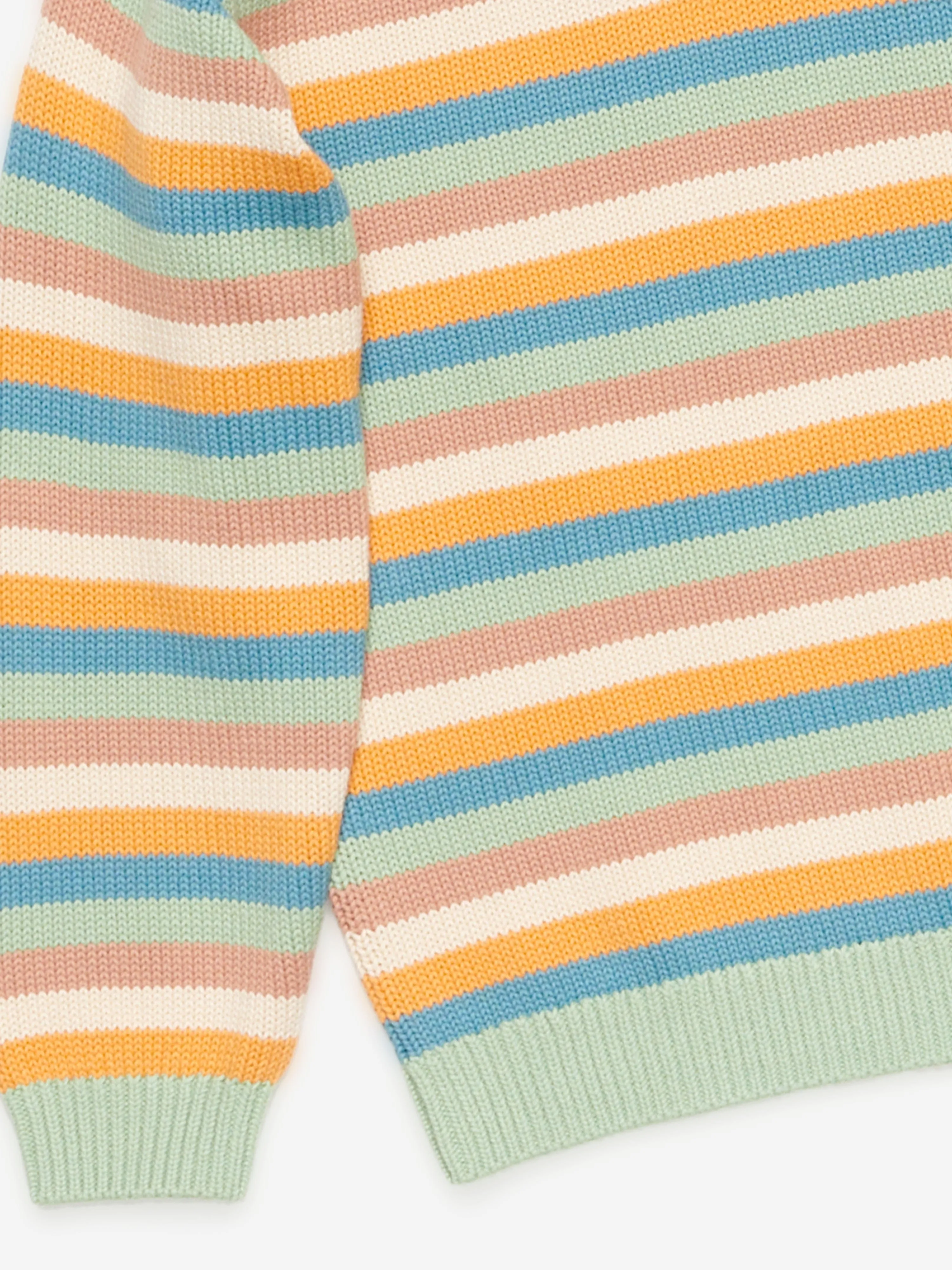 Acne Studios Kids Striped Knitted Jumper in Multicolour