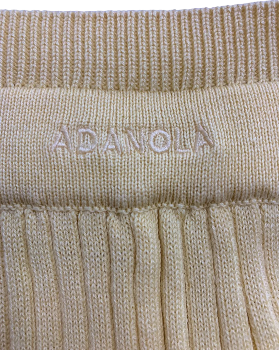 Adanola Yellow Knit Shorts UK M