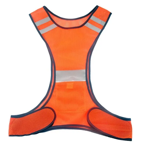 Adjustable Safety Reflective Vest Night Running Light Cycling Vest Safety Warning USB Rechargeable Bike LED Vest