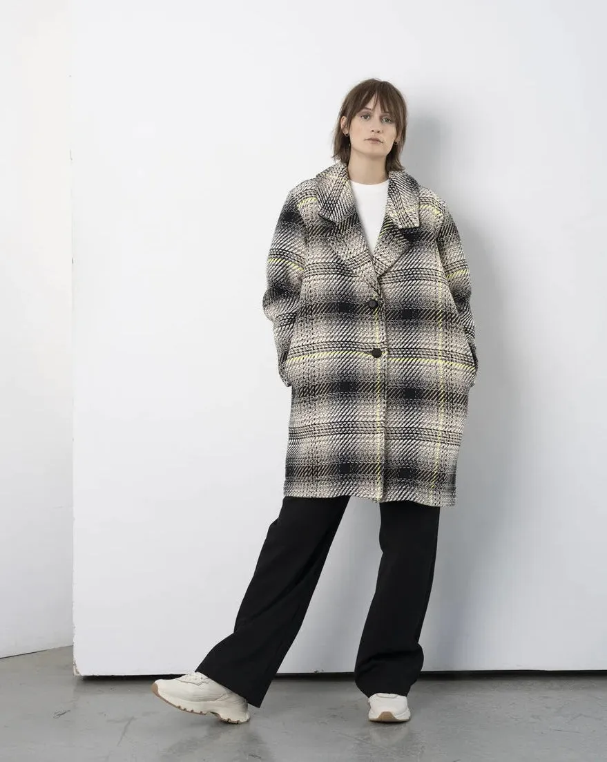 Albert Coat in Dipsyfluo Plaid-FW23