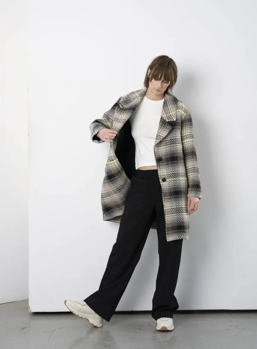 Albert Coat in Dipsyfluo Plaid-FW23