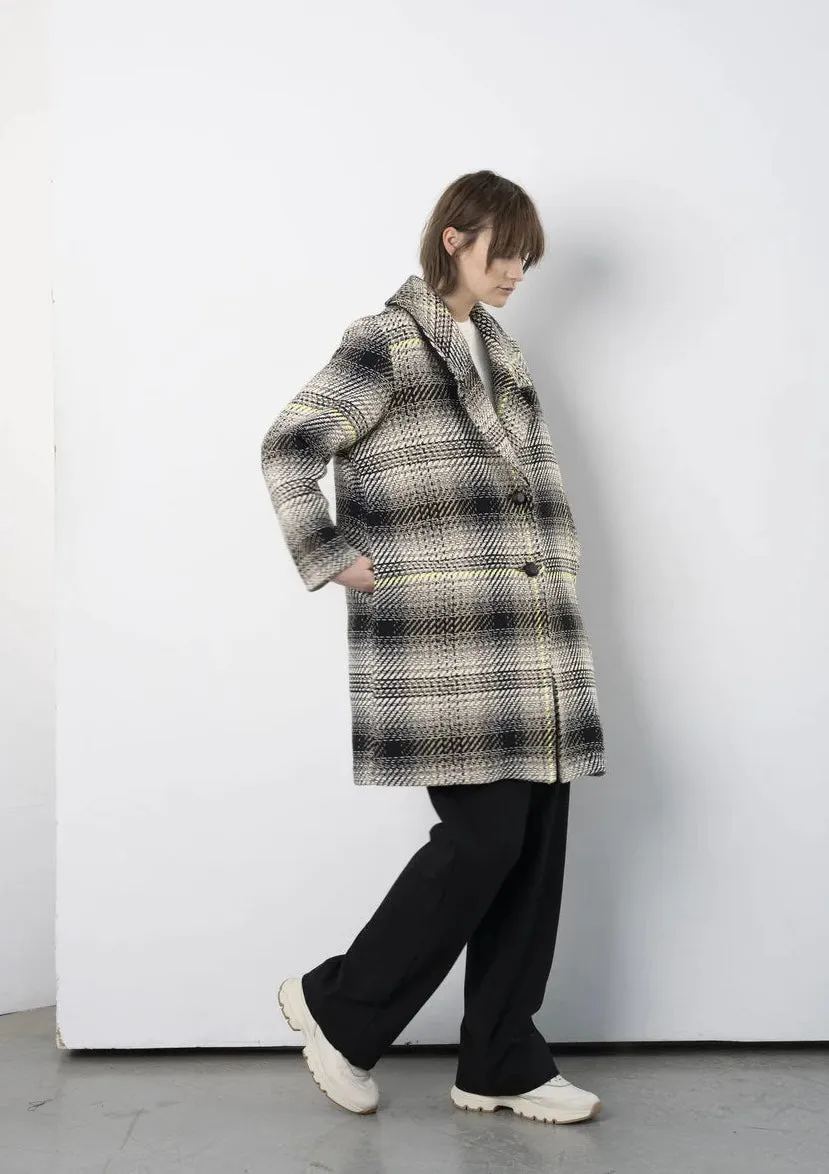 Albert Coat in Dipsyfluo Plaid-FW23