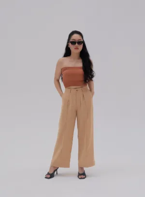 All Bodies 100% Linen High-Waisted Pants