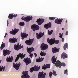 Anemone Droplet Viscose / Rayon - Purple