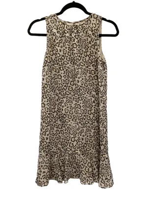 Animal Print Dress Casual Short Loft, Size Xs