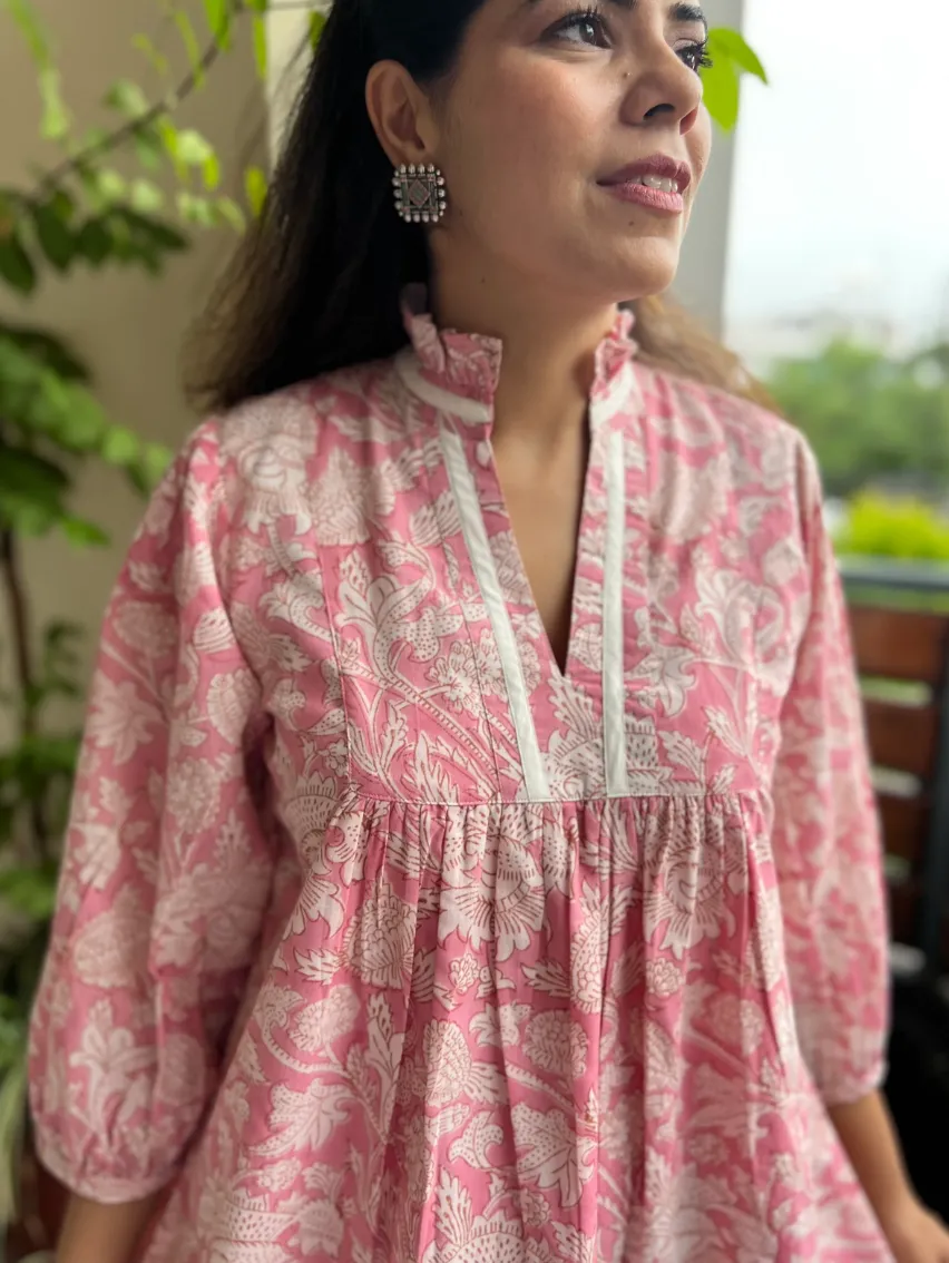 Anshu Dress | Pink Blossom