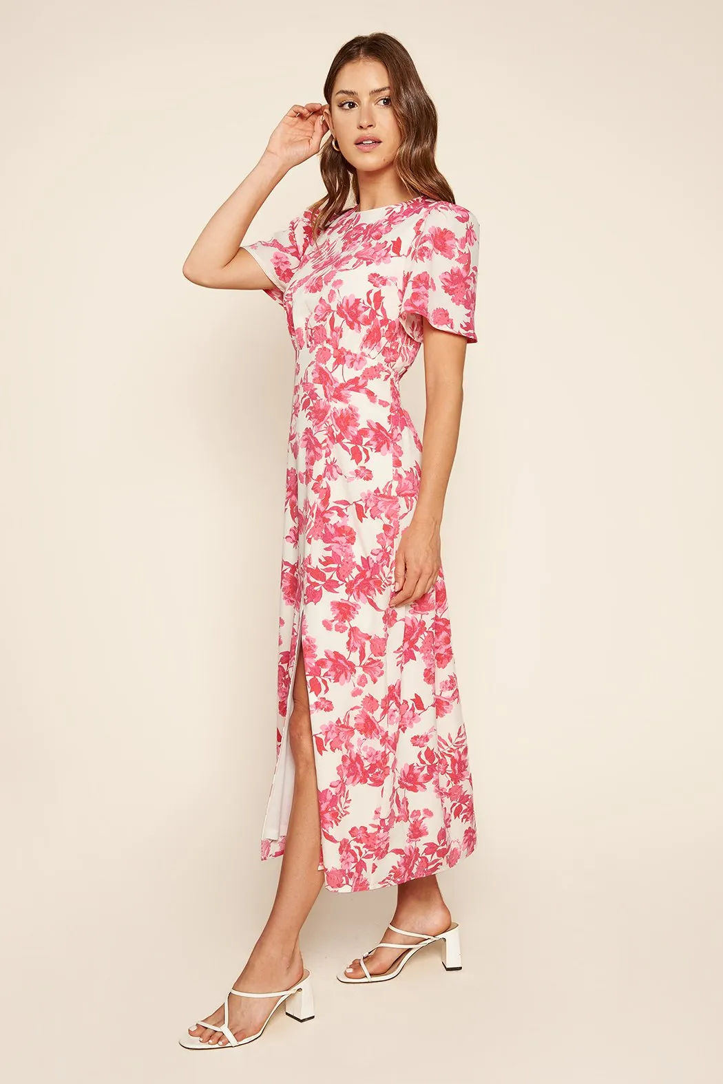 Antoinette Floral Bloom Midi Dress