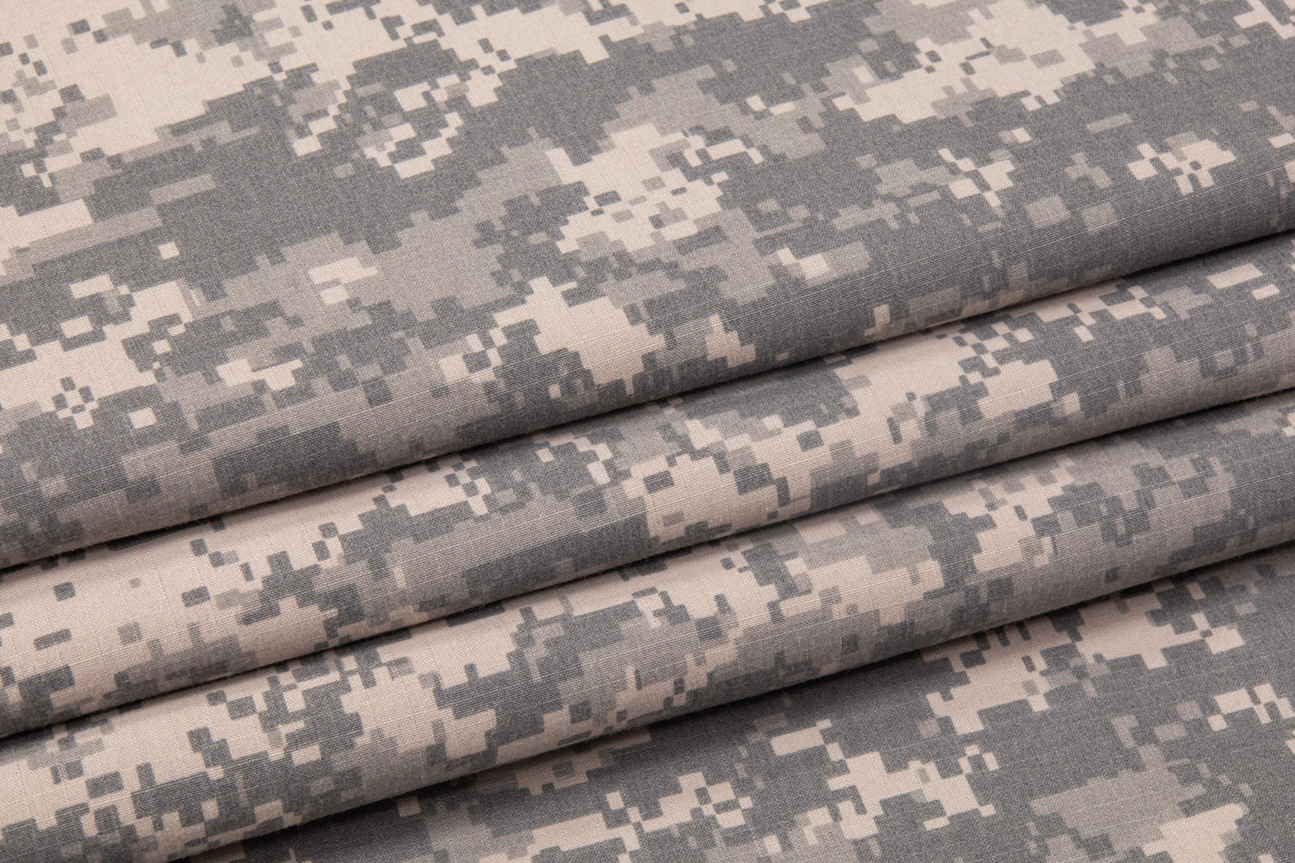 Army Fatigue Ripstop Cotton Canvas - Gray