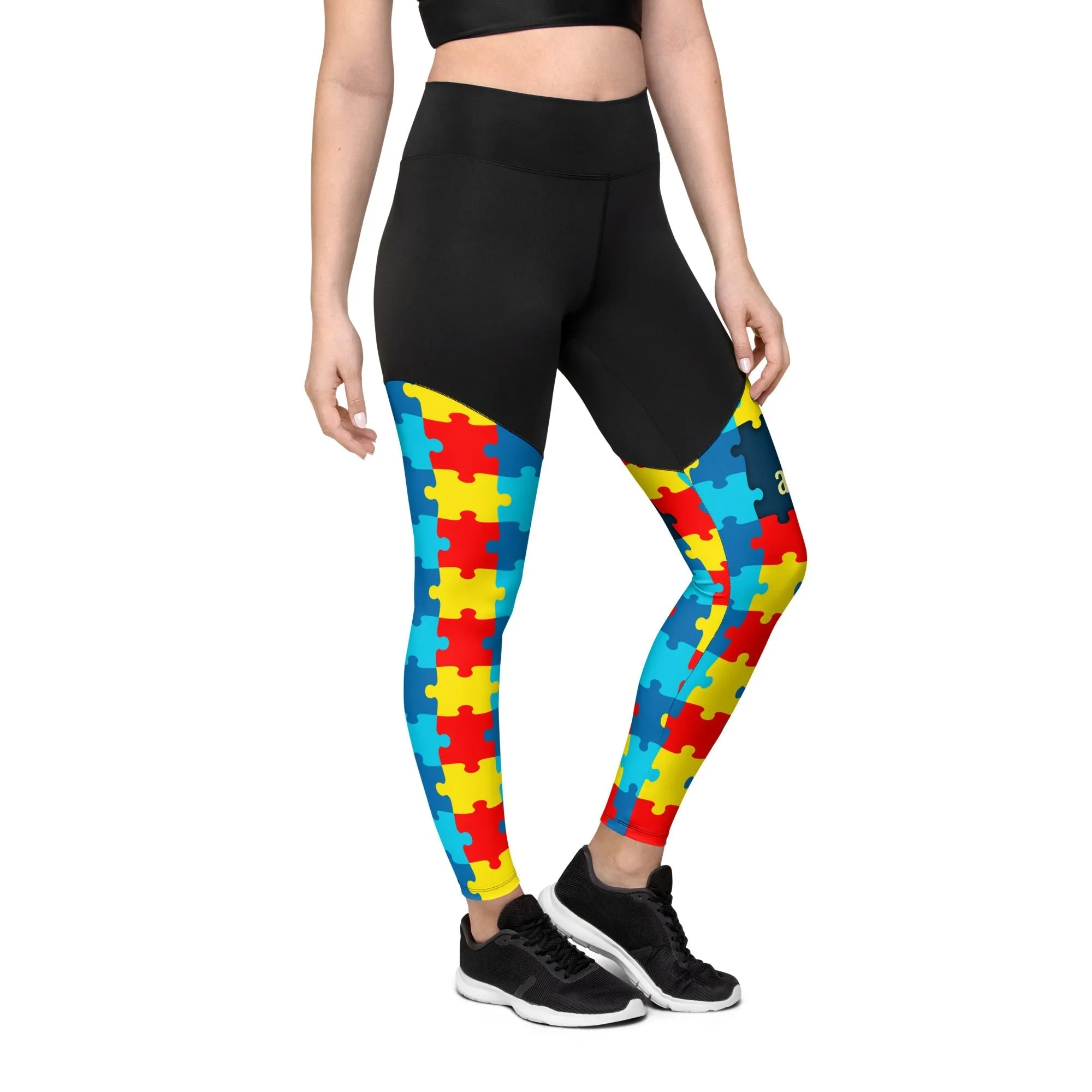 Autism Awareness Compression Leggings