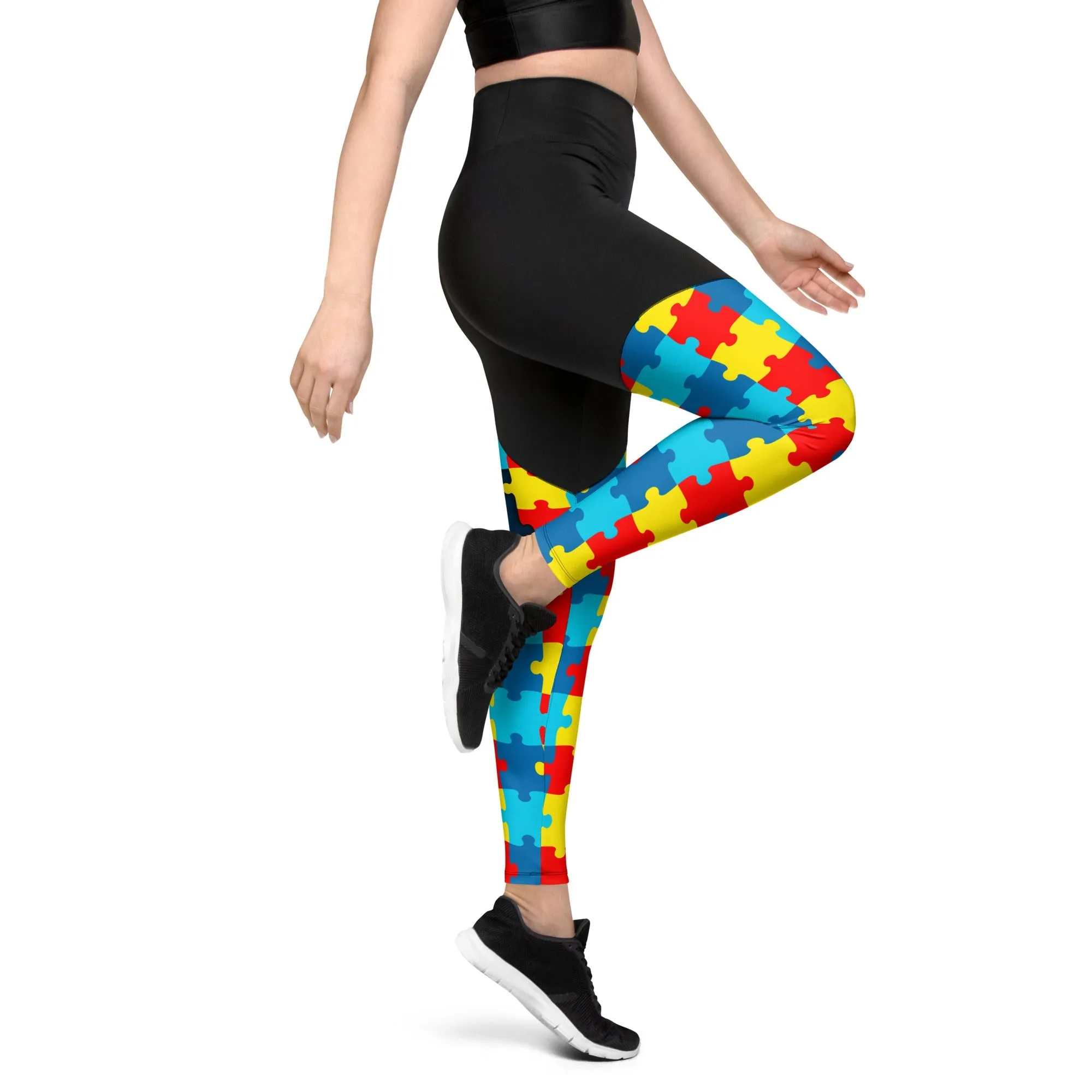 Autism Awareness Compression Leggings