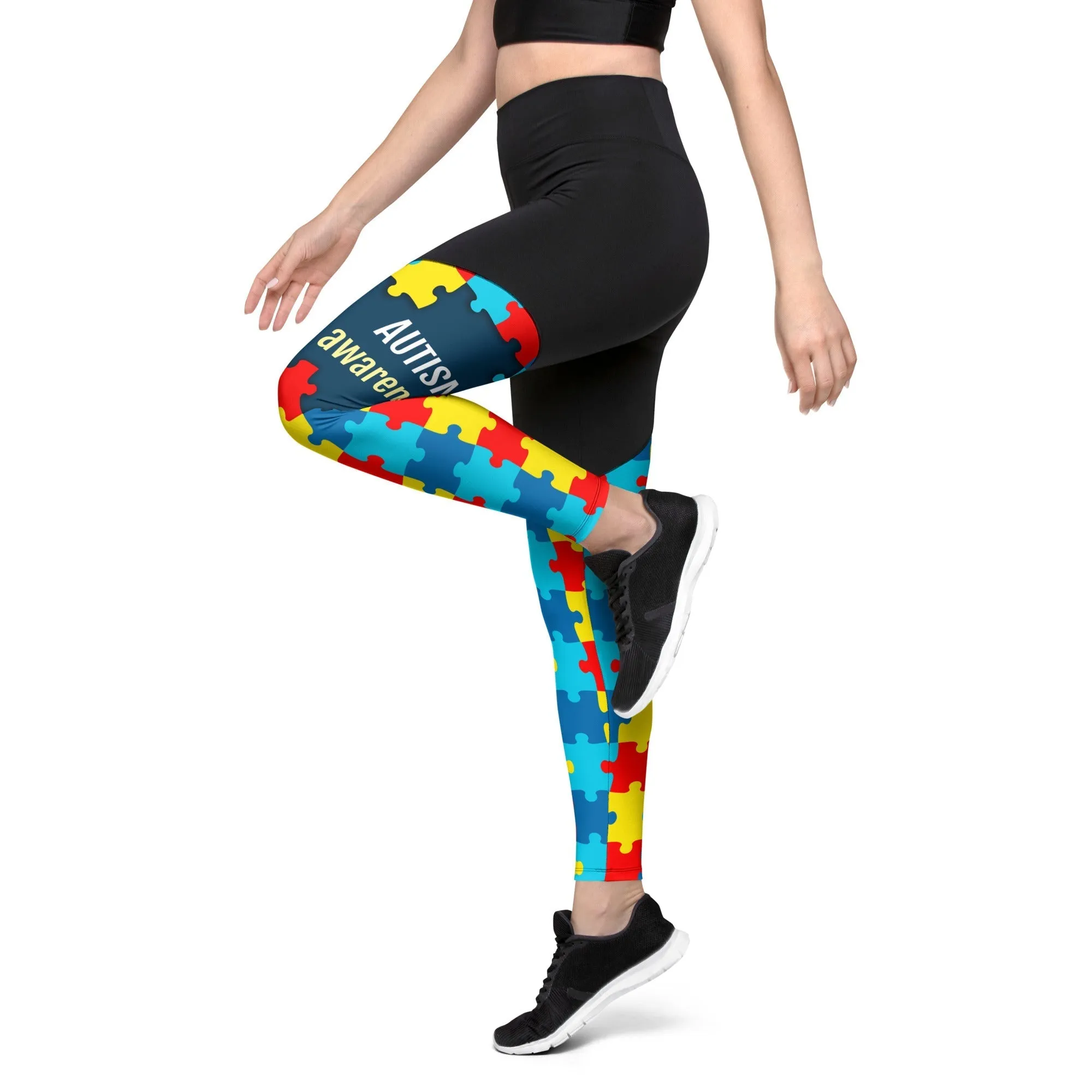 Autism Awareness Compression Leggings