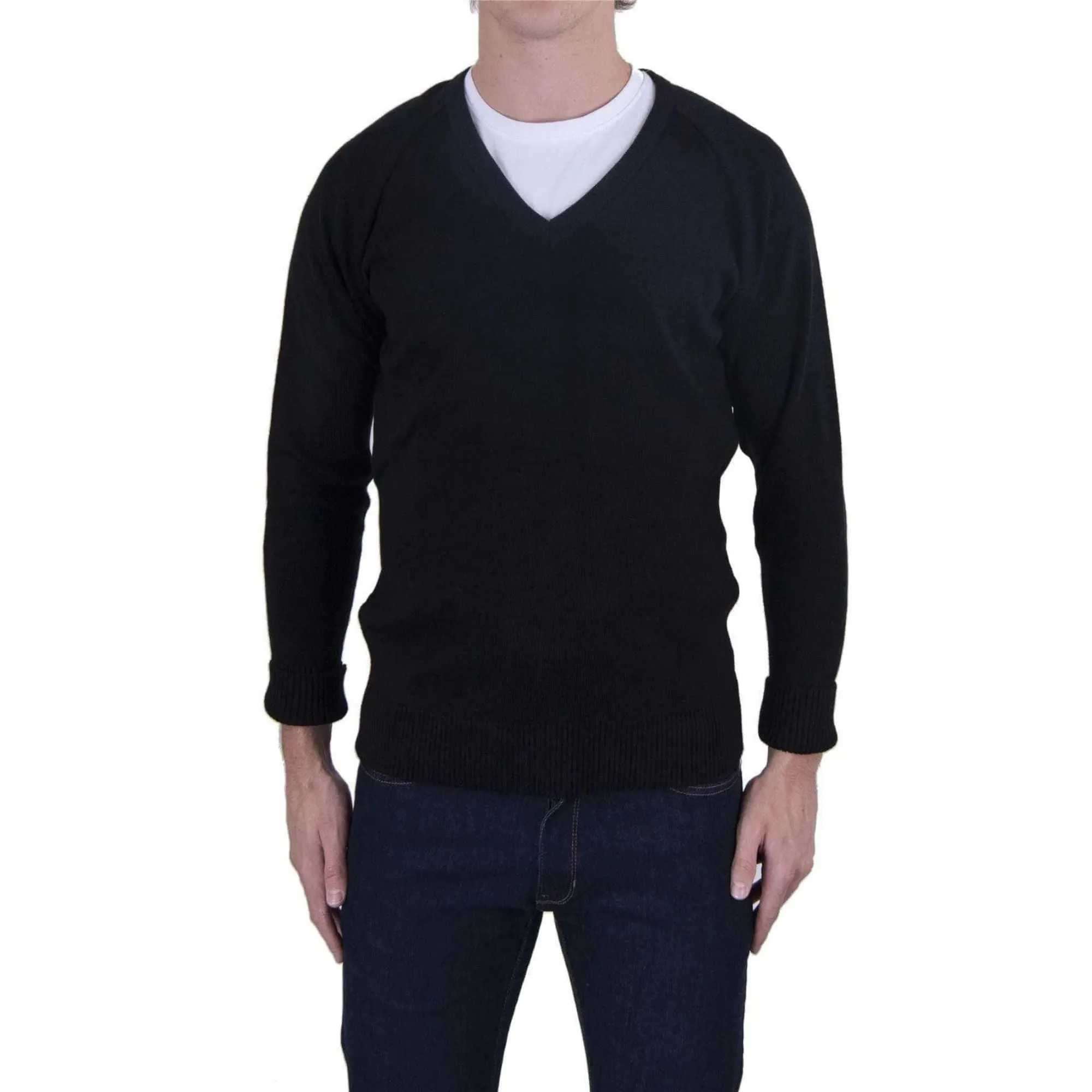 Balmoral Men V-Neck Raglan Soft Touch Jumper