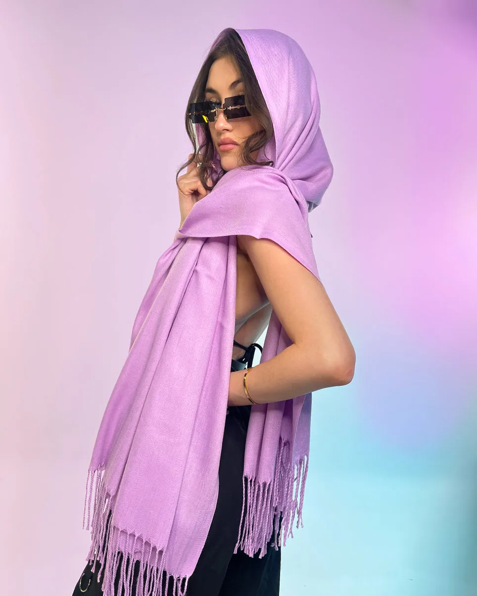 Basic Solid Pashmina Scarf