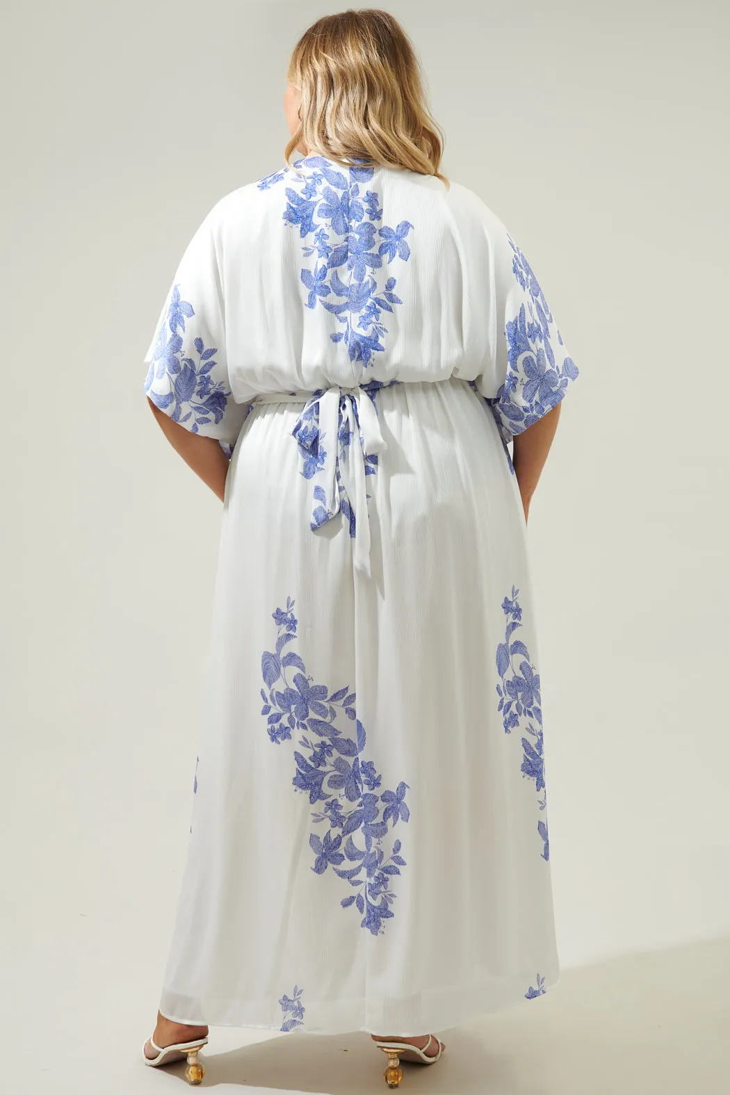 Berlin Floral Mielle Kimono Maxi Dress Curve