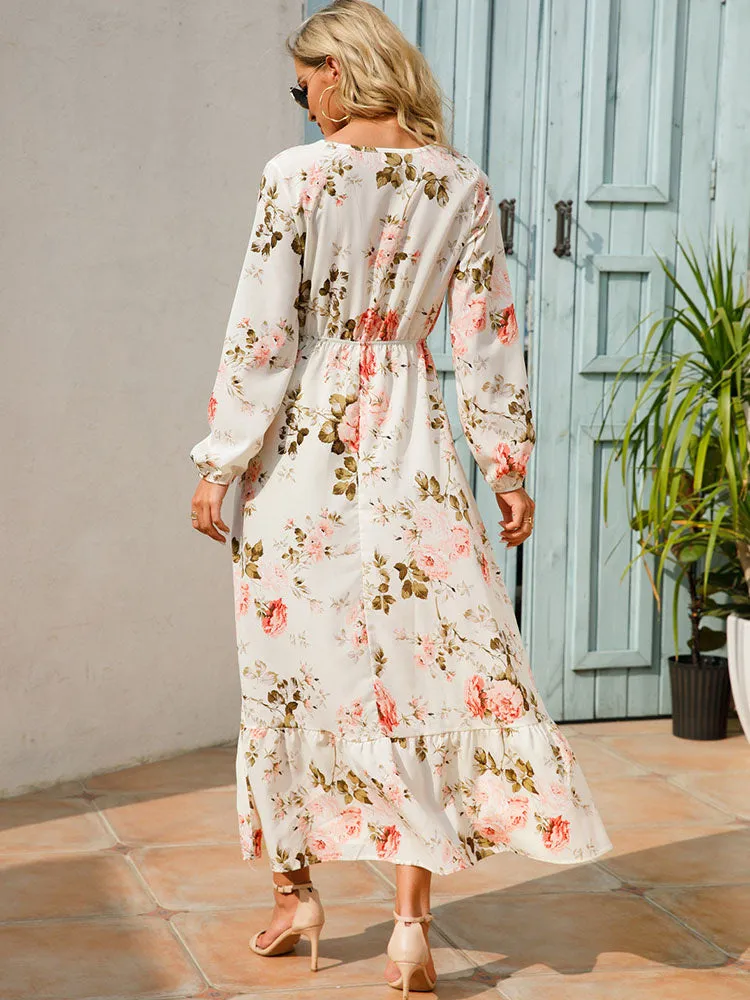 BerryBetty - Boho Beach Floral Casual Long Dresses