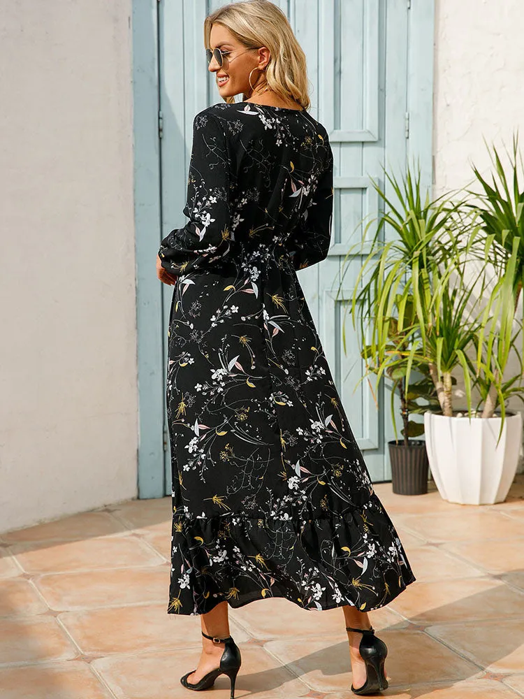 BerryBetty - Boho Beach Floral Casual Long Dresses