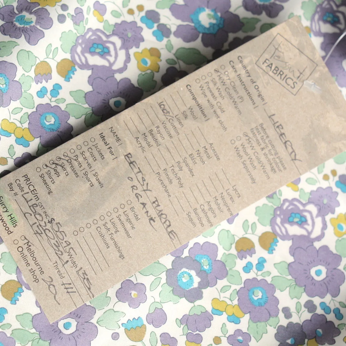 Betsy Purple - Liberty Organic Tana Lawn™