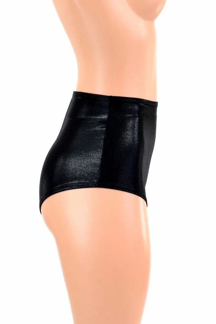 Black Mystique High Waist Siren Shorts