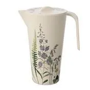 Botanical Floral Bamboo Fiber Pitcher