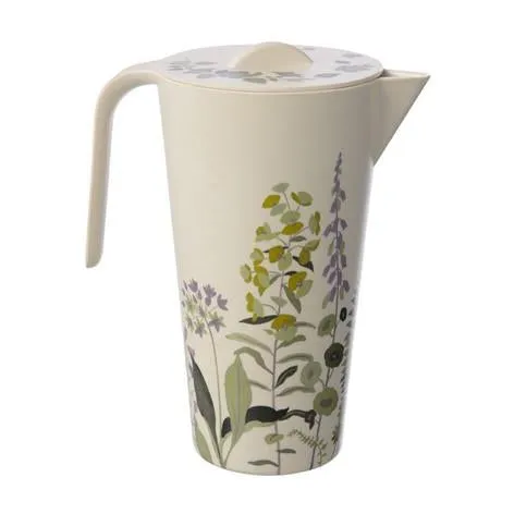 Botanical Floral Bamboo Fiber Pitcher