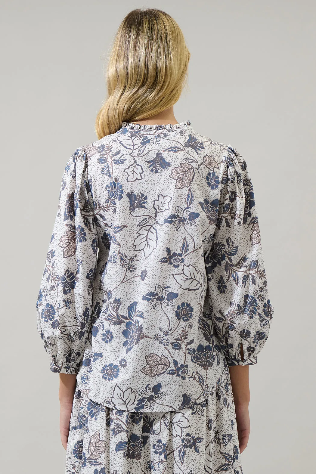 Bryony Floral Ima Button Up Top