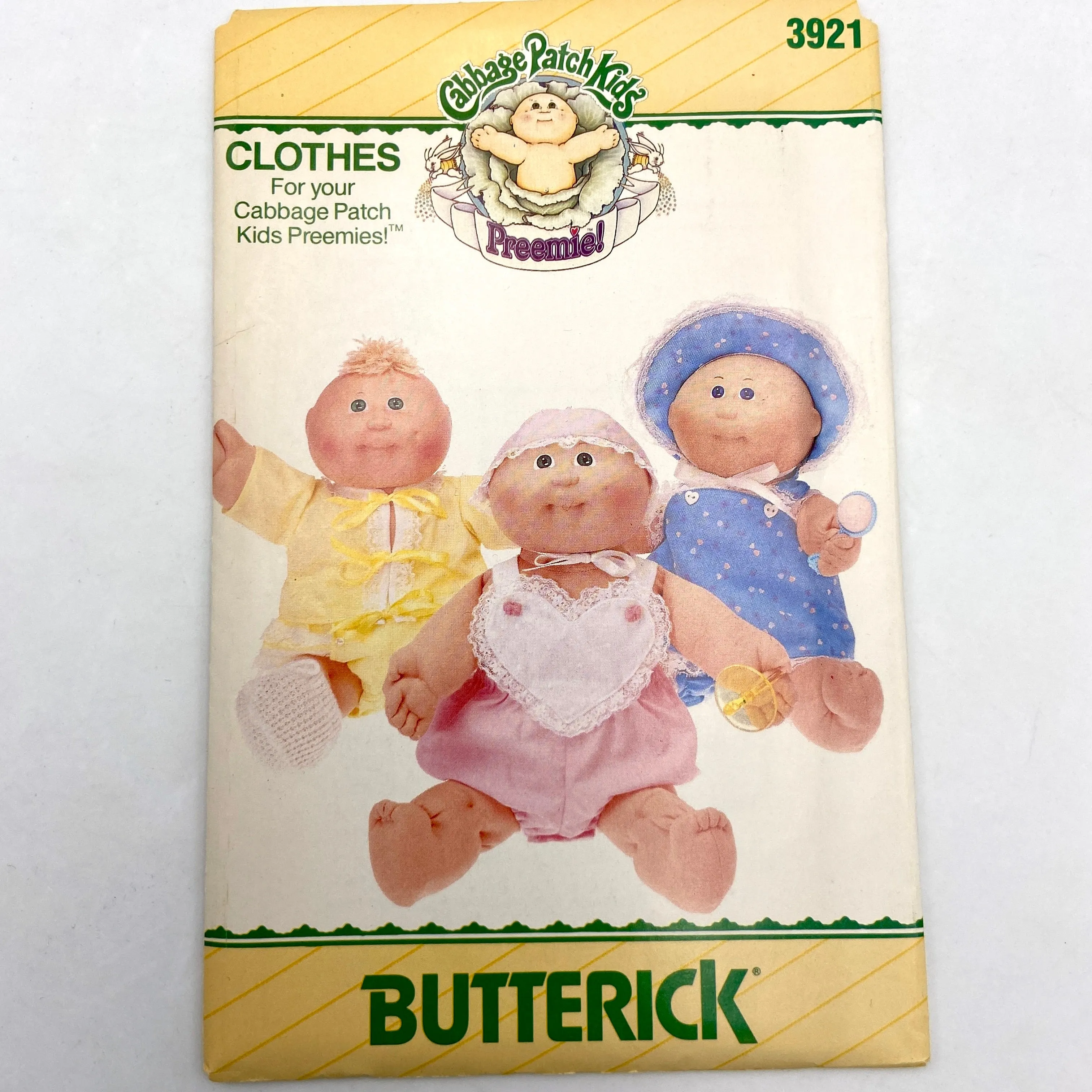 Butterick 3921 | Cabbage Patch Preemies Clothes