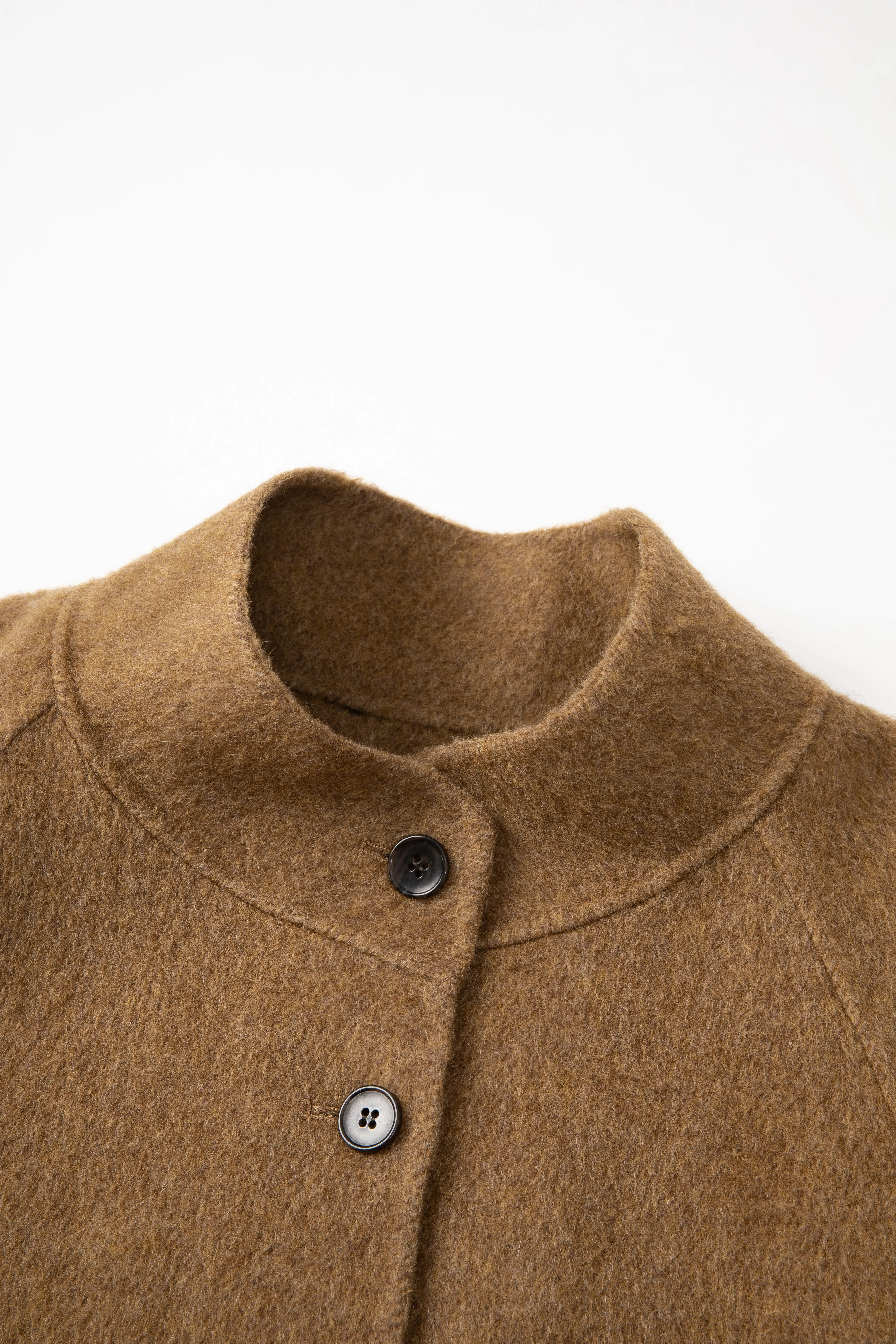 Button Woolen Coat