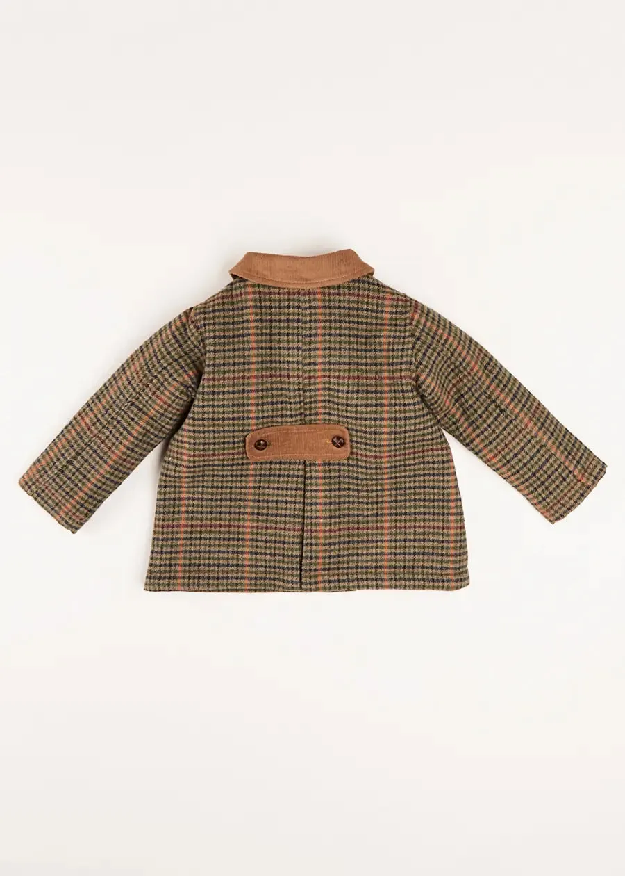 Cambridge Check Coat in Brown (18mths-3yrs)