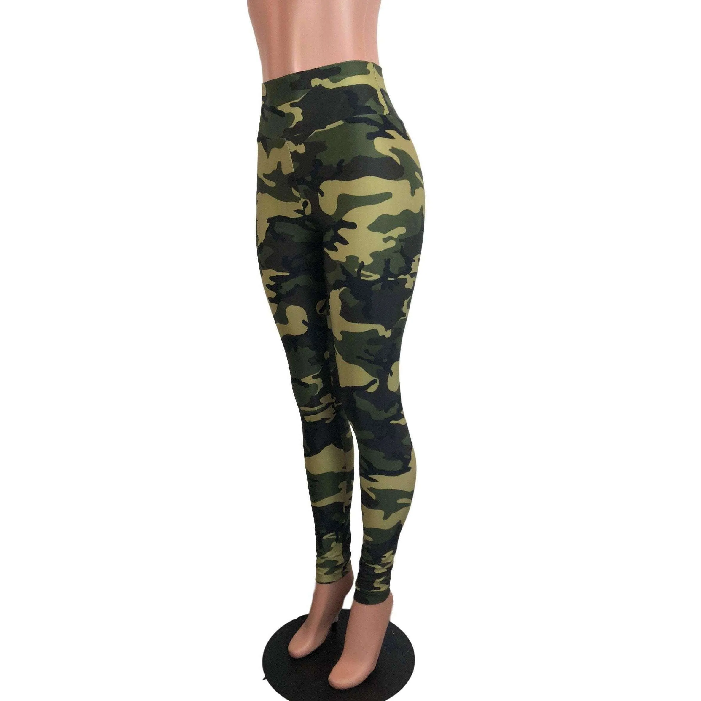 Camo or Camouflage High Waisted Leggings Pants