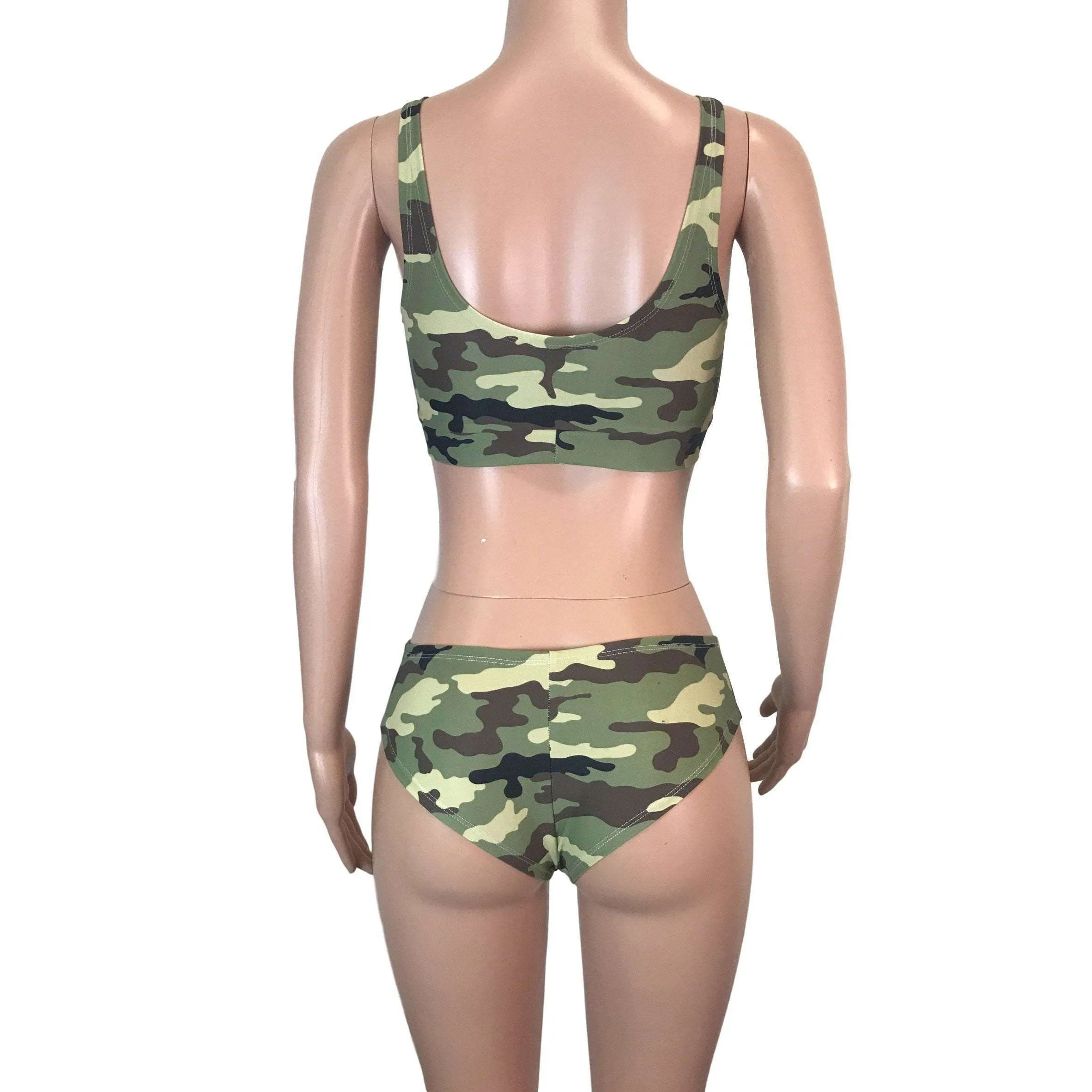 Camouflage Cheeky Bikini Outfit