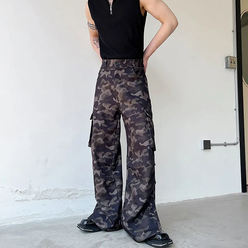 Camouflage Wide Leg Loose Pants